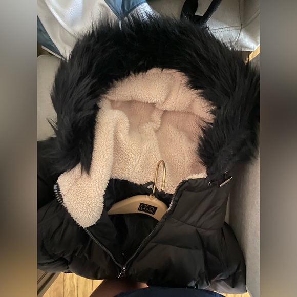 Black Parka Coat - Picture 5 of 5